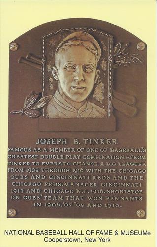 1965-22 Cooperstown Plaque Postcards #NNO Joe Tinker Front