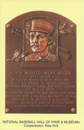 1965-22 Cooperstown Plaque Postcards #NNO John Ward Front