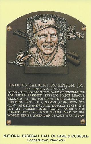 1965-22 Cooperstown Plaque Postcards #NNO Brooks Robinson Front