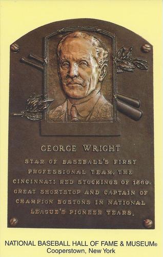 1965-22 Cooperstown Plaque Postcards #NNO  George Wright  Front