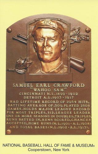 1965-22 Cooperstown Plaque Postcards #NNO Sam Crawford Front