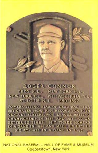 1965-22 Cooperstown Plaque Postcards #NNO Roger Connor Front