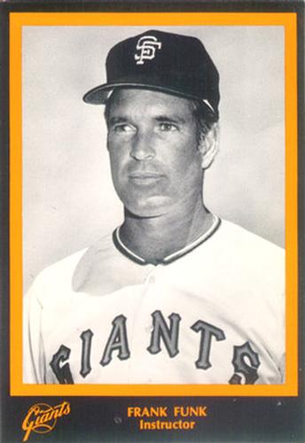 1977 San Francisco Giants Photocards #NNO Frank Funk Front