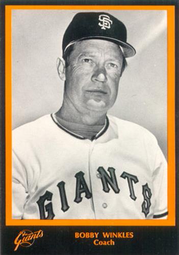 1977 San Francisco Giants Photocards #NNO Bobby Winkles Front