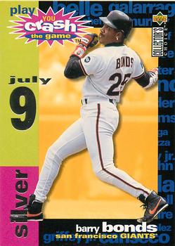 1995 Collector's Choice - You Crash the Game Silver #CG3 Barry Bonds Front