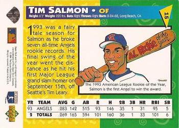 1994 Upper Deck Fun Pack #15 Tim Salmon Back