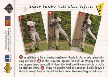1994 Upper Deck Fun Pack #194 Barry Bonds Back