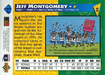 1994 Upper Deck Fun Pack #53 Jeff Montgomery Back