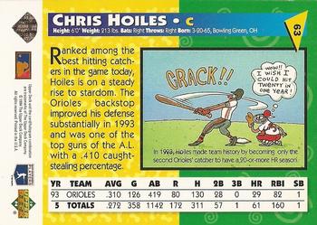 1994 Upper Deck Fun Pack #63 Chris Hoiles Back