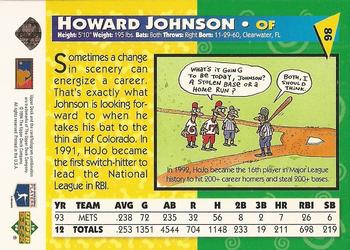 1994 Upper Deck Fun Pack #86 Howard Johnson Back