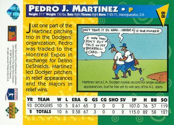 1994 Upper Deck Fun Pack #88 Pedro J. Martinez Back