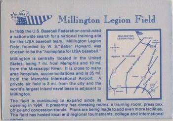 1987 BDK Pan Am Team USA Blue #NNO Millington Legion Field Back