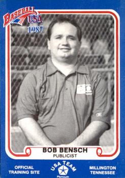 1987 BDK Pan Am Team USA Blue #NNO Bob Bensch Front
