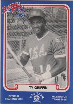 1987 BDK Pan Am Team USA Blue #NNO Ty Griffin Front