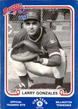 1987 BDK Pan Am Team USA Blue #NNO Larry Gonzales Front