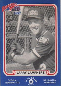 1987 BDK Pan Am Team USA Blue #NNO Larry Lamphere Front