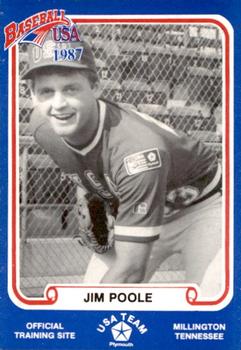 1987 BDK Pan Am Team USA Blue #NNO Jim Poole Front