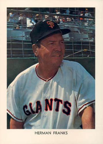 1968 San Francisco Giants Color Picture Pack #NNO Herman Franks Front