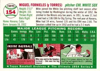 1994 Topps Archives 1954 #154 Mike Fornieles Back