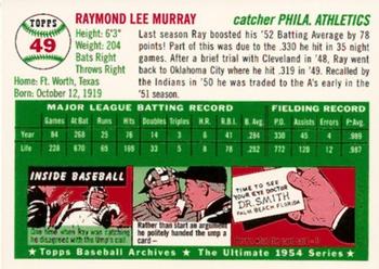 1994 Topps Archives 1954 #49 Ray Murray Back