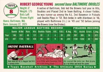1994 Topps Archives 1954 #8 Bobby Young Back