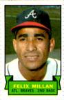1969 Topps Stamps #NNO Felix Millan Front