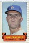 1969 Topps Stamps #NNO Don Drysdale Front