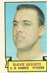 1969 Topps Stamps #NNO Dave Giusti Front
