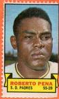 1969 Topps Stamps #NNO Roberto Pena Front