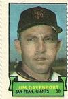 1969 Topps Stamps #NNO Jim Davenport Front