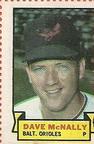 1969 Topps Stamps #NNO Dave McNally Front