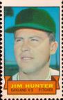 1969 Topps Stamps #NNO Jim Hunter Front