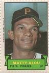 1969 Topps Stamps #NNO Matty Alou Front