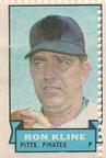 1969 Topps Stamps #NNO Ron Kline Front