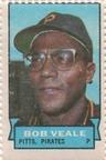 1969 Topps Stamps #NNO Bob Veale Front