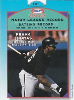 1994 Kraft Singles Superstars #12 Frank Thomas Front
