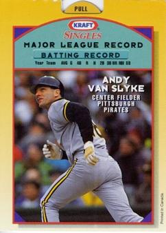 1994 Kraft Singles Superstars #30 Andy Van Slyke Front