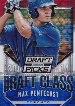 2014 Panini Prizm Perennial Draft Picks - 2014 Draft Class Prizms Red White and Blue #10 Max Pentecost Front