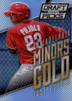 2014 Panini Prizm Perennial Draft Picks - Minors Gold Prizms #15 Jose Pujols Front