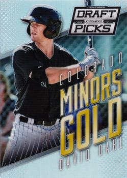 2014 Panini Prizm Perennial Draft Picks - Minors Gold Prizms #20 David Dahl Front