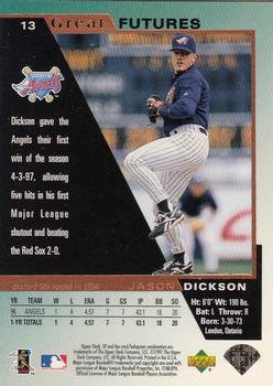 1997 SP #13 Jason Dickson Back