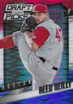2014 Panini Prizm Perennial Draft Picks - Prizms Red White and Blue Pulsar #67 Reed Reilly Front