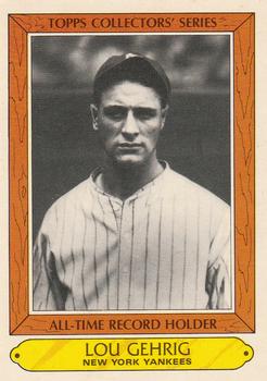 1985 Topps Woolworth All Time Record Holders #14 Lou Gehrig Front