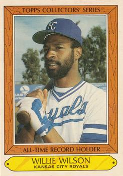 1985 Topps Woolworth All Time Record Holders #42 Willie Wilson Front