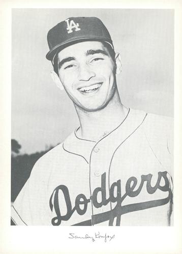1960 Danny Goodman Los Angeles Dodgers Set B #NNO Sandy Koufax Front
