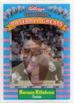 1991 Kellogg's Corn Flakes Baseball Greats #6 Harmon Killebrew Front