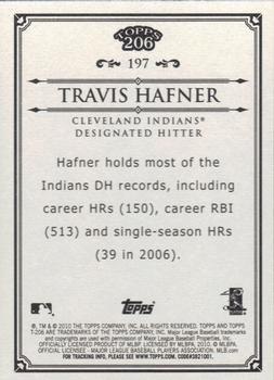 2010 Topps 206 #197 Travis Hafner Back