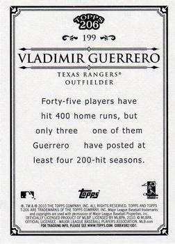 2010 Topps 206 #199 Vladimir Guerrero Back