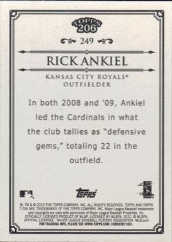 2010 Topps 206 #249 Rick Ankiel Back
