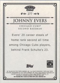 2010 Topps 206 #277 Johnny Evers Back